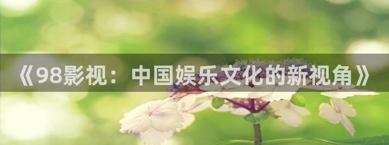 《98影视：中国娱乐文化的新视角》